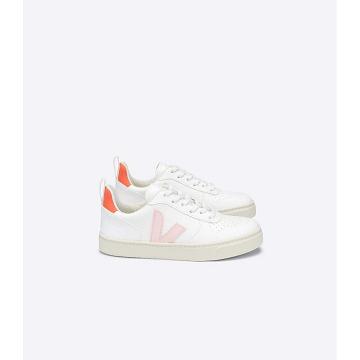 Veja V-10 LACE CWL Schoenen Kinderen White/Orange | NL 790EBC